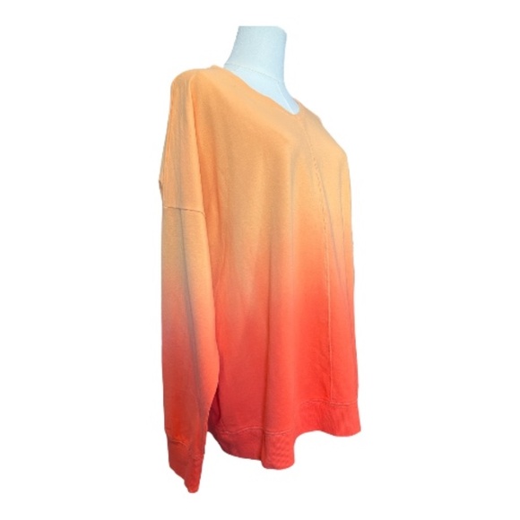 EUC Tek Gear Mango Orange Ombré Sweatshirt – XL - Picture 2 of 4
